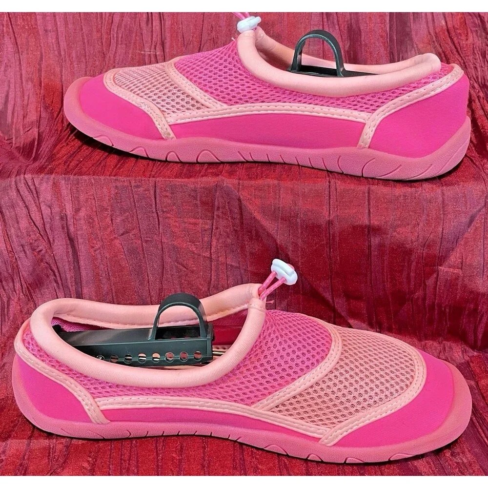 Girls NWOT Wonder Nation Hot Pink Aqua Water Surf Shoes sz 5